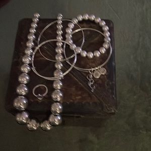 Bundle of Silver Color Jewelry